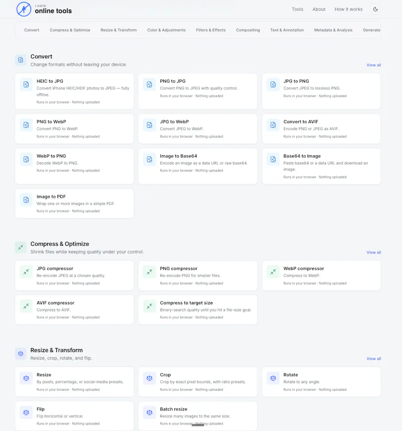 I Hate Online Tools screenshot 4