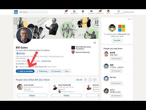 LinkedIn to Airtable gallery image