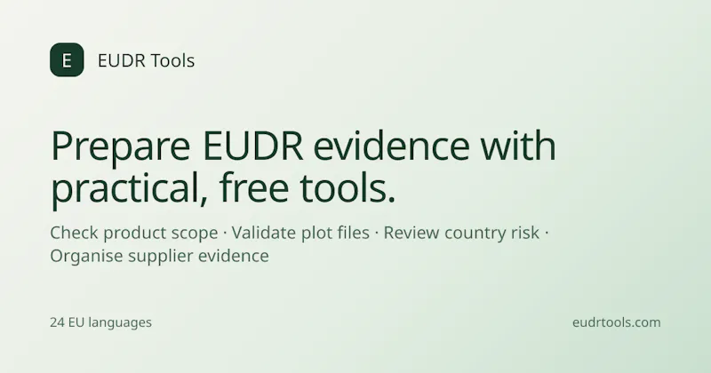 EUDR Tools screenshot 1