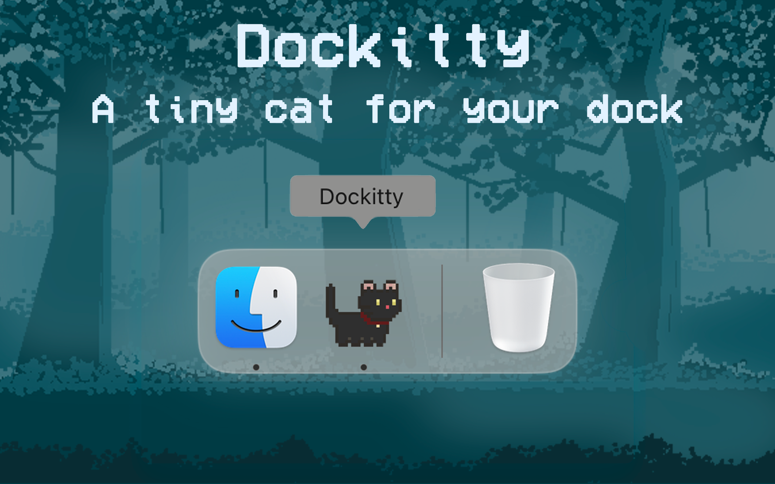 Dockitty - MacOS Dock을위한 작은 디지털 고양이 미디어 1