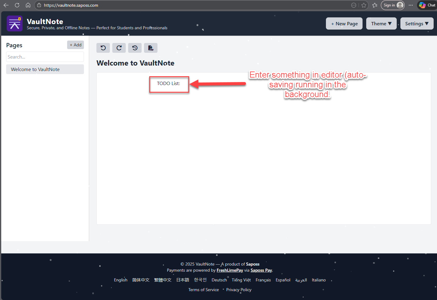 VaultNote App gallery image