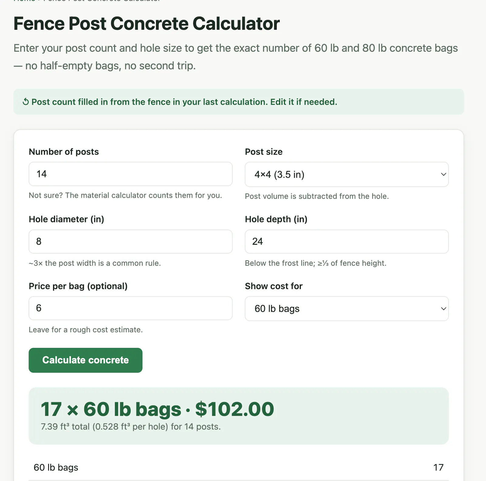 FenceTally screenshot 3