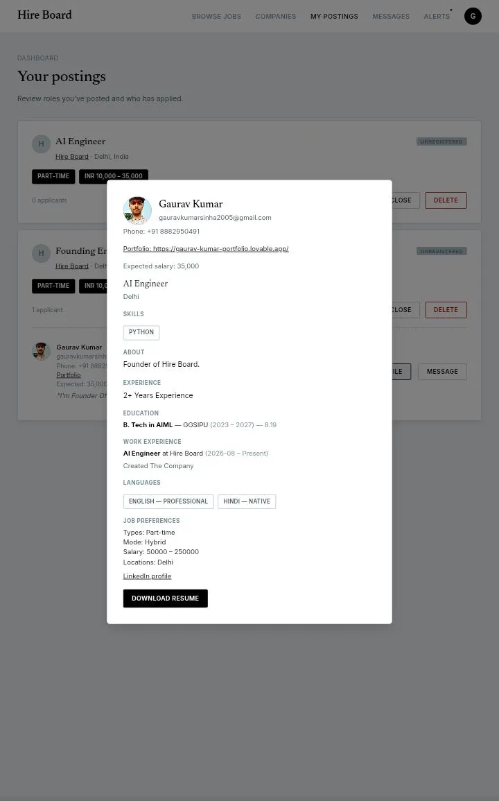Hire Board — Know Before You Apply gallery image