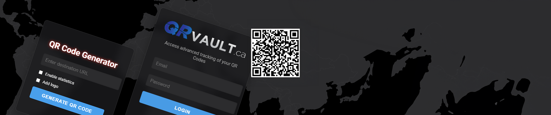 QRVAULT.CA - ट्रैकिंग (बीटा) के साथ QRVault जनरेटर मीडिया 3