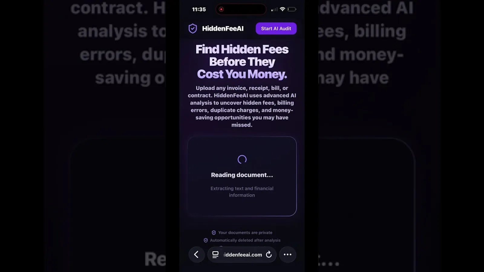 DetectHiddenFees screenshot 1 (video preview)