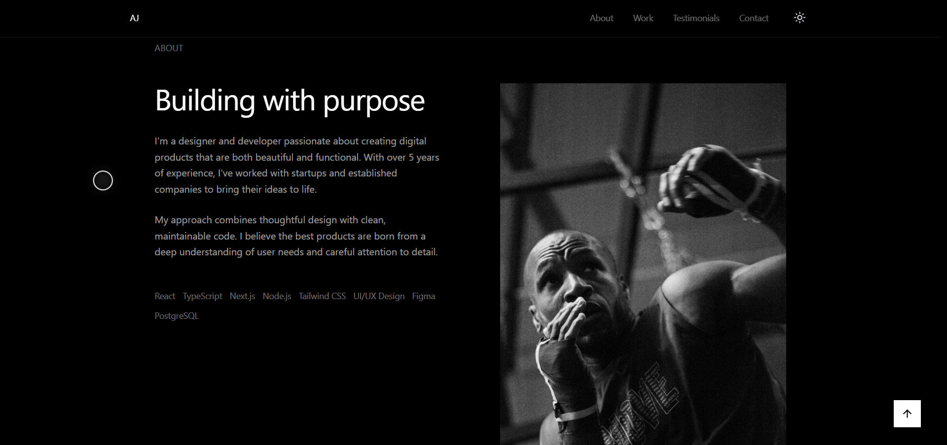 Personal Portfolio Website Template gallery image