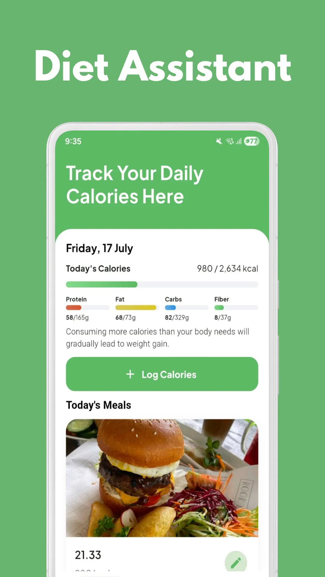 Dietin: Diet Tracking App 截图 4