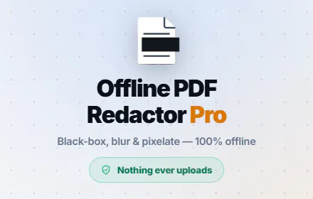 Offline PDF & Image Redactor logo