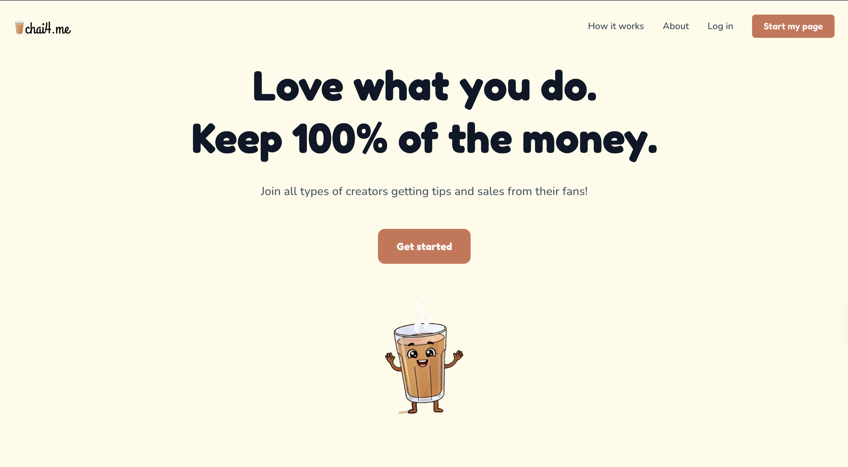 Chai4Me - Main screenshot showing features and interface