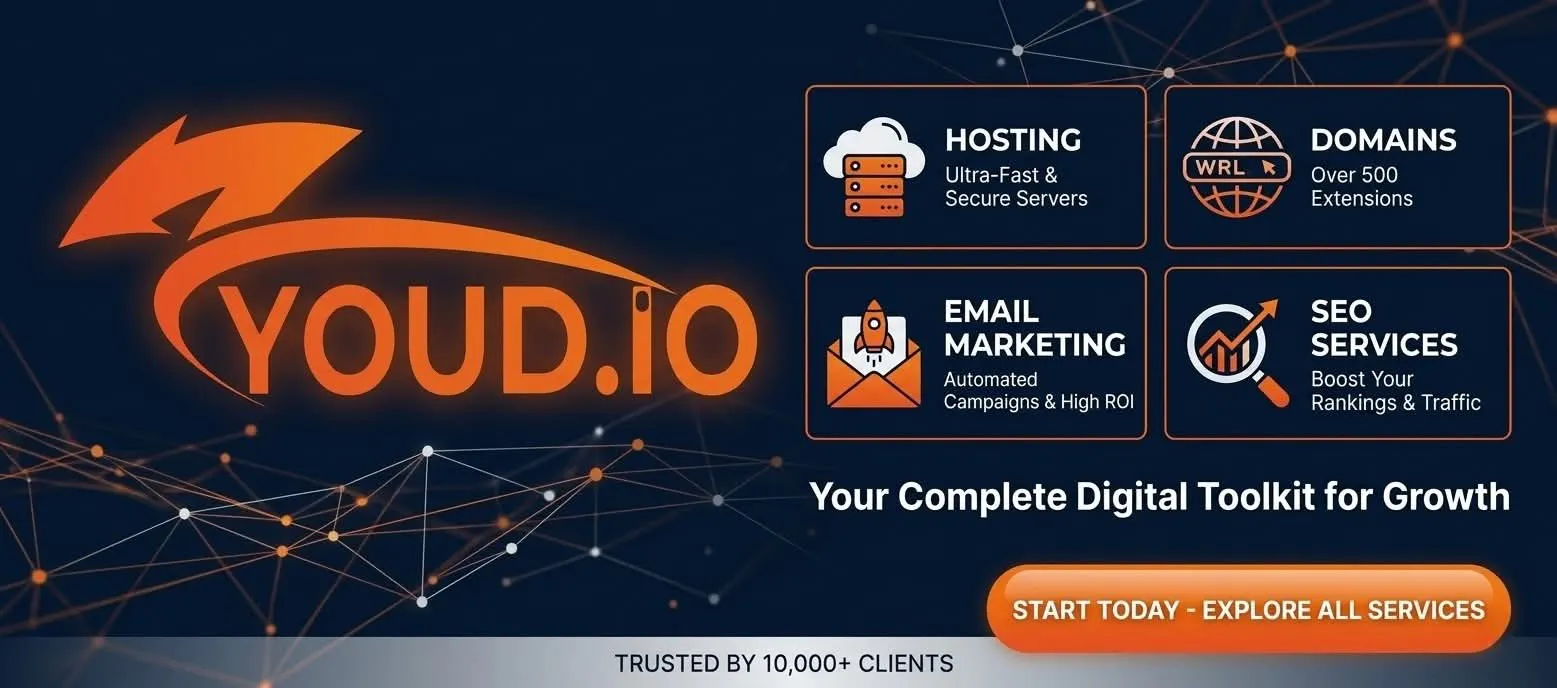 youd.io-All-in-One Domain & Hosting Hub 專案橫幅