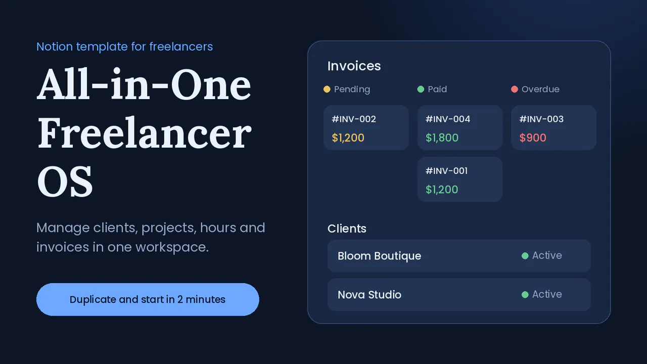 All-in-one Freelancer OS  gallery image