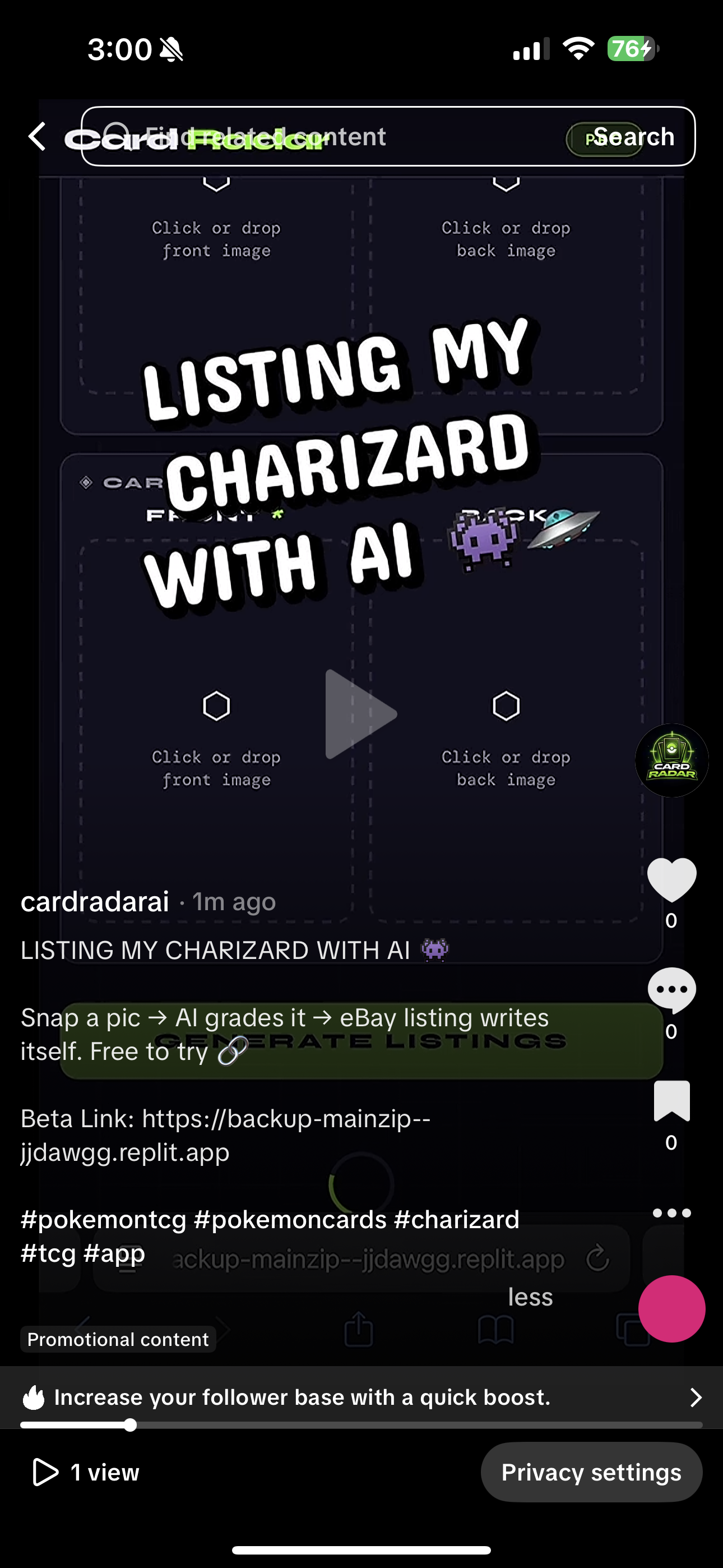 Card Radar — Pokémon Card AI GRADING gallery image