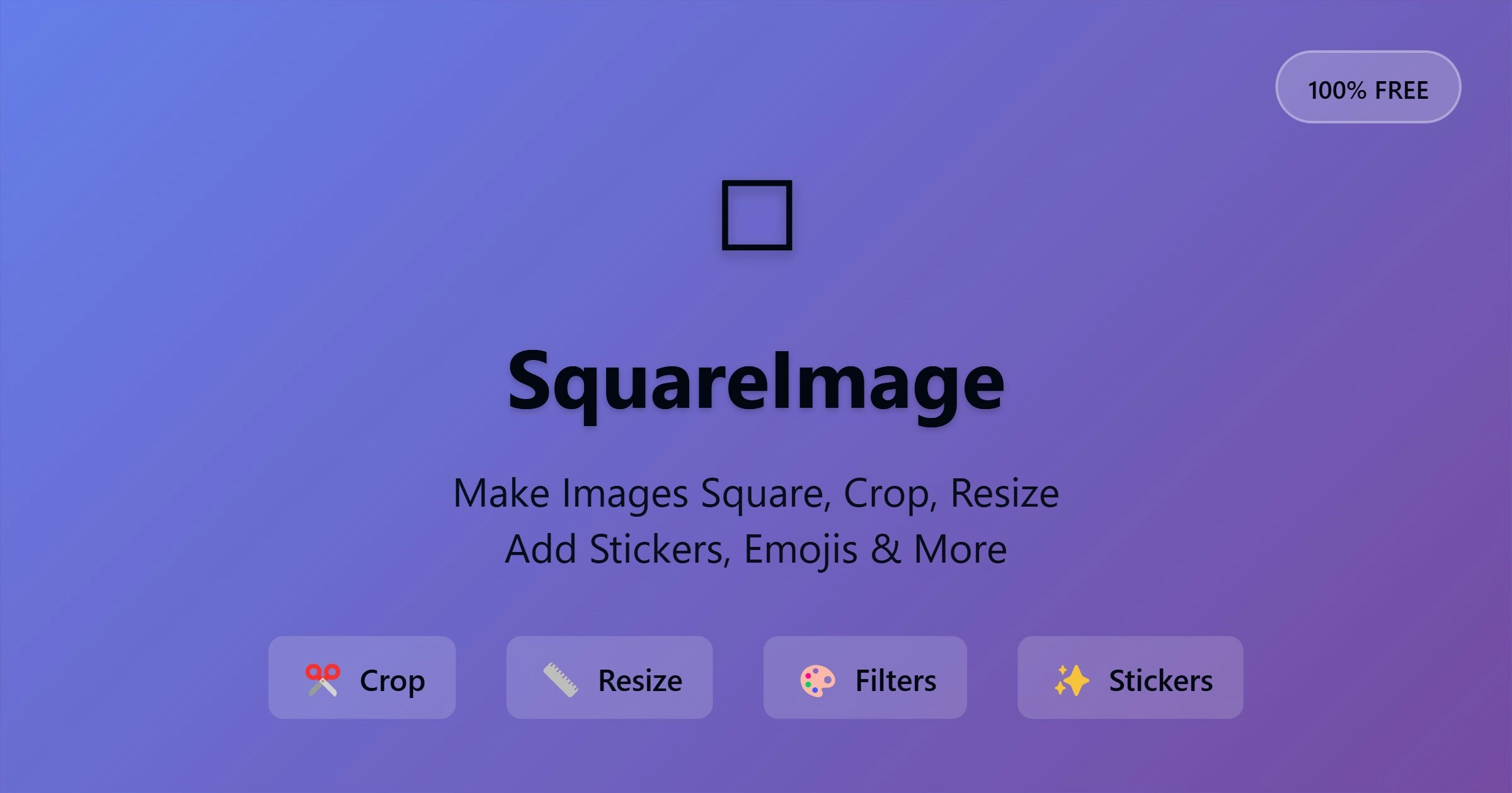 Square Image Maker - Main product screenshot demonstrating key features and user interface