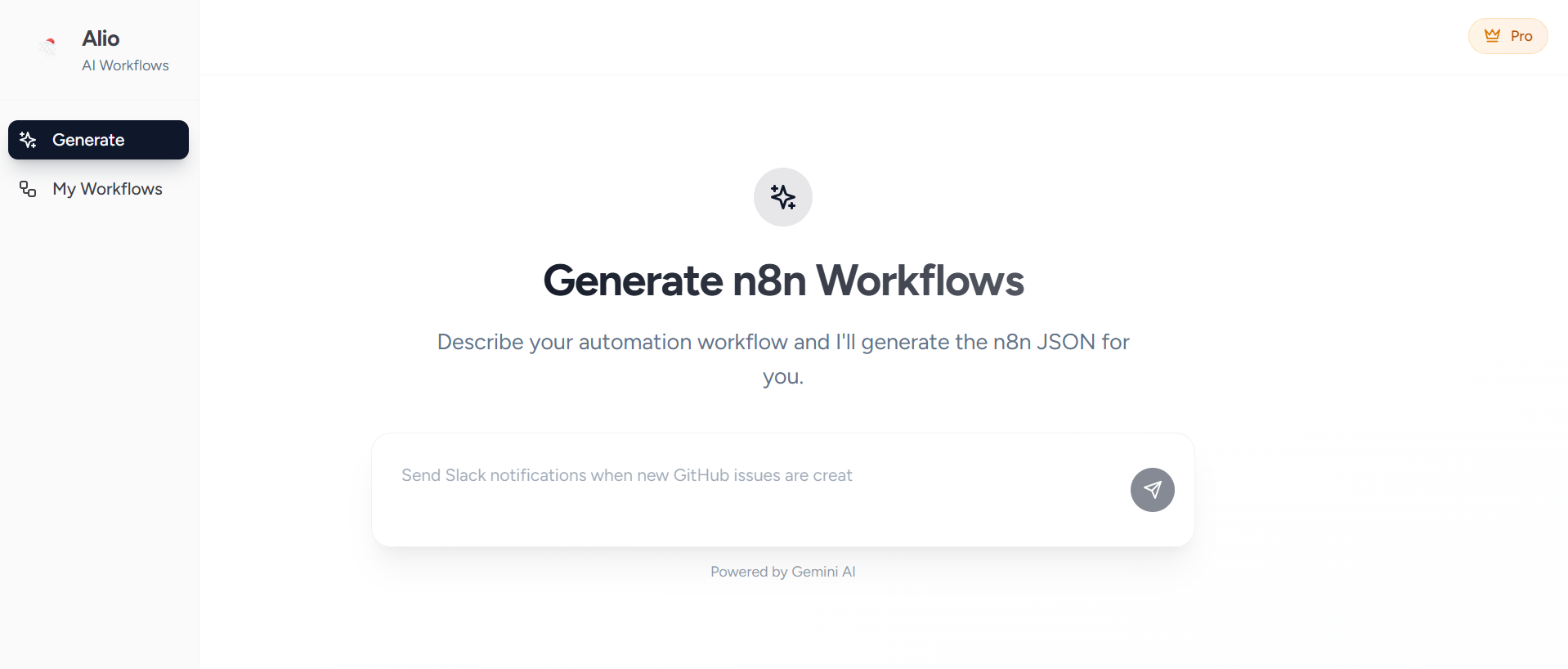 Alio - Main product screenshot demonstrating key features and user interface