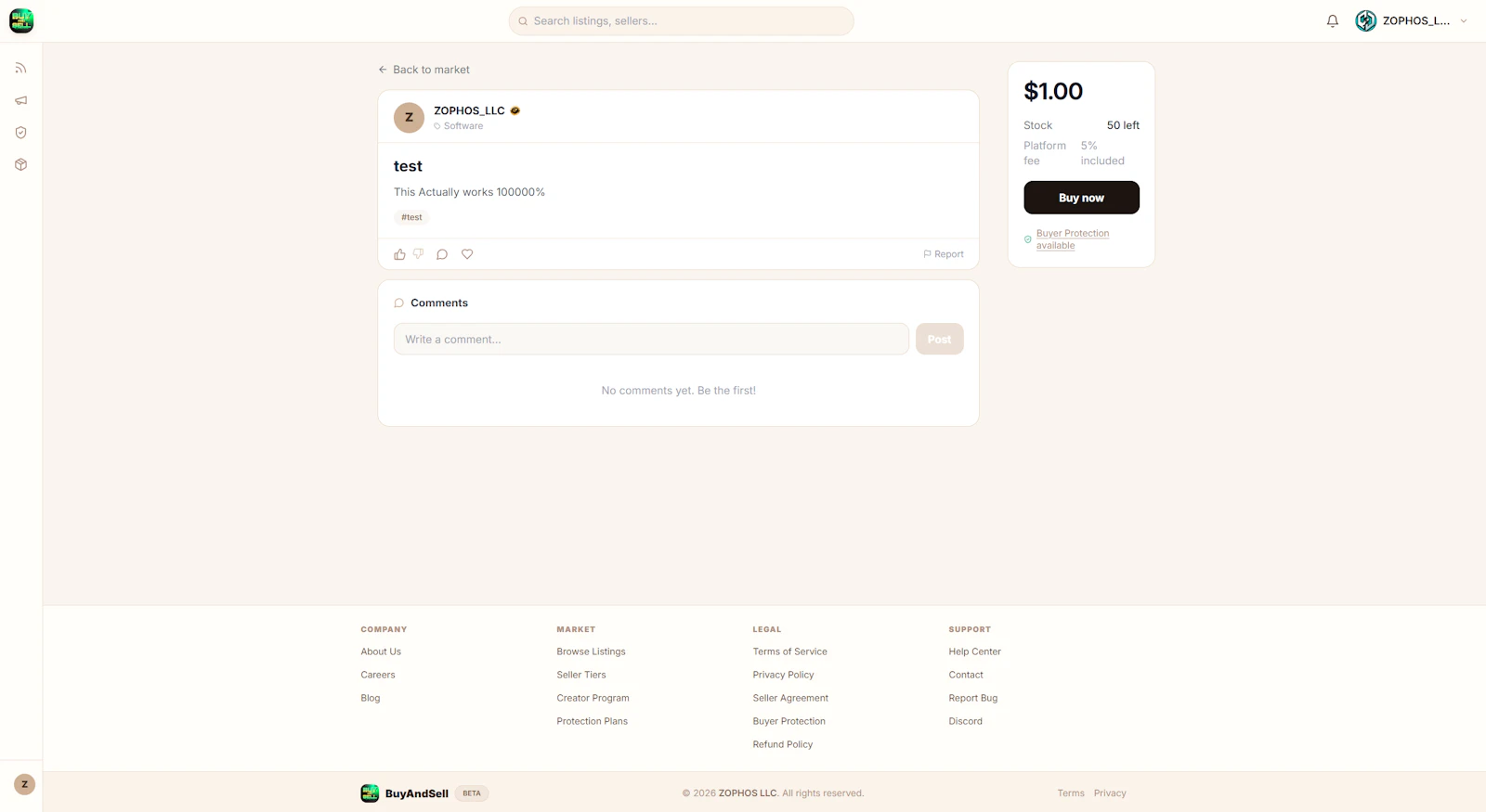 BuyAndSell screenshot 2