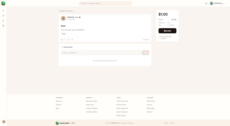 BuyAndSell screenshot 2