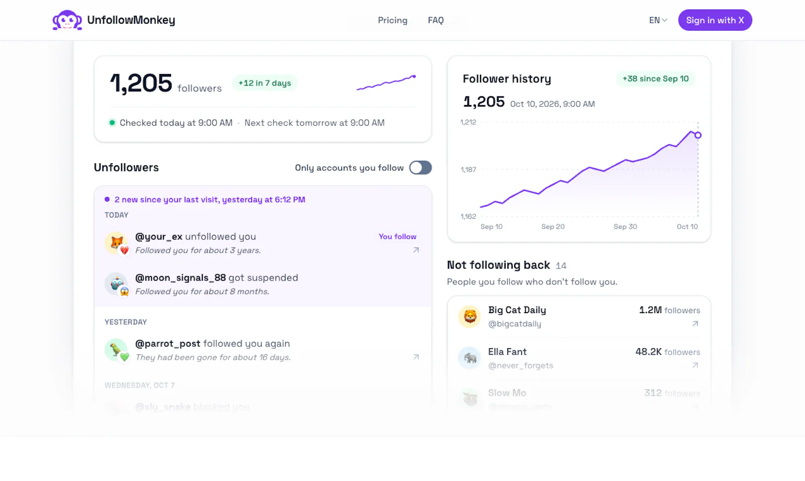 UnfollowMonkey screenshot 3