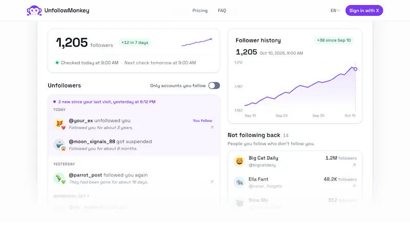 UnfollowMonkey screenshot 3