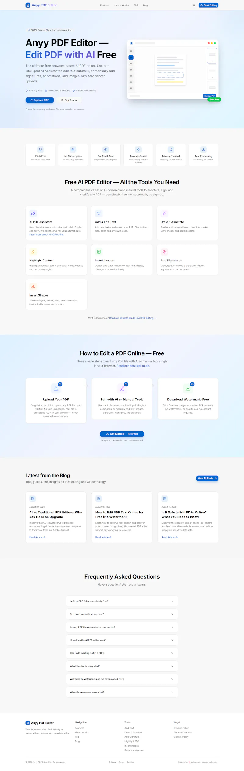 Anyy PDF Editor screenshot 1