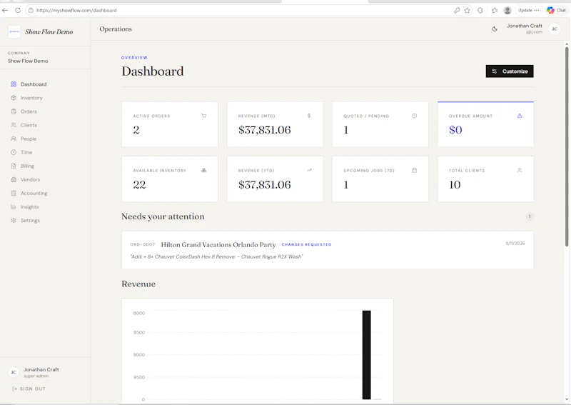 My Show Flow RMS screenshot 4