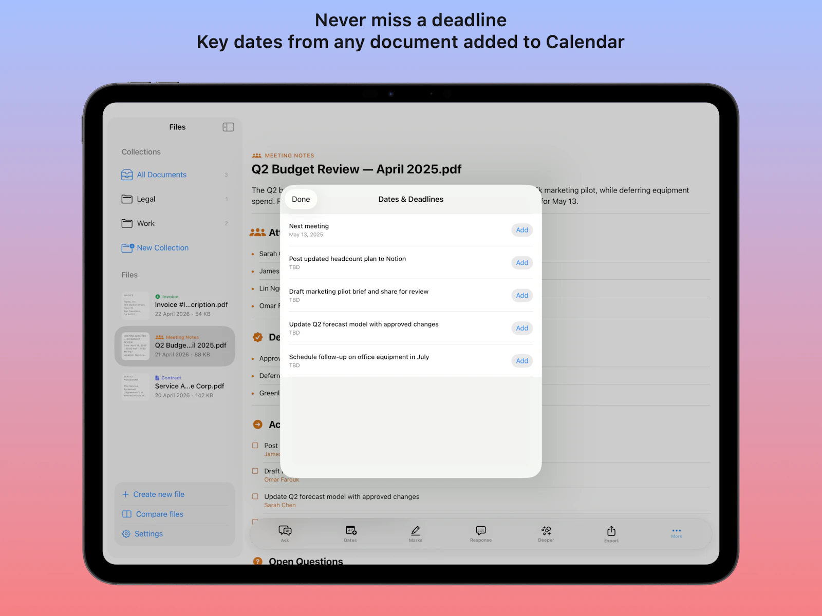 BrieFolio screenshot 2