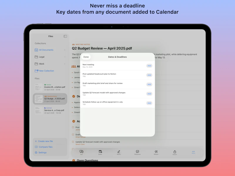 BrieFolio screenshot 2