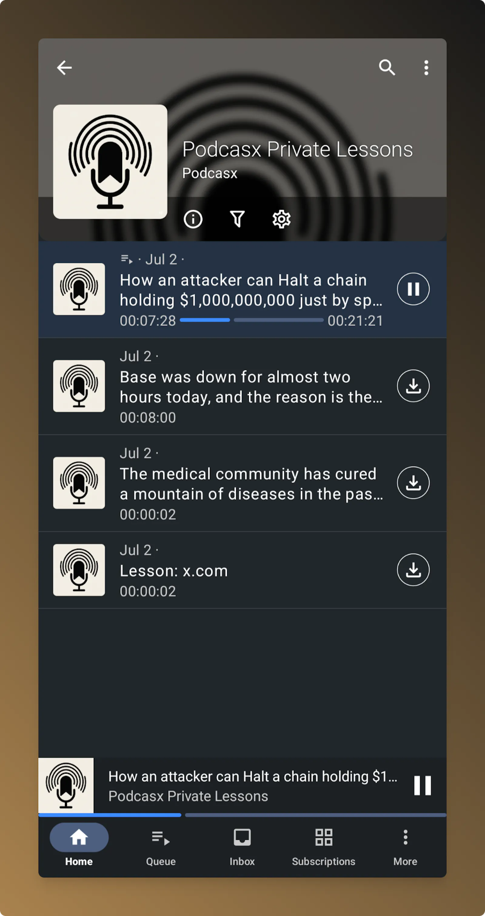 Podcasx screenshot 3