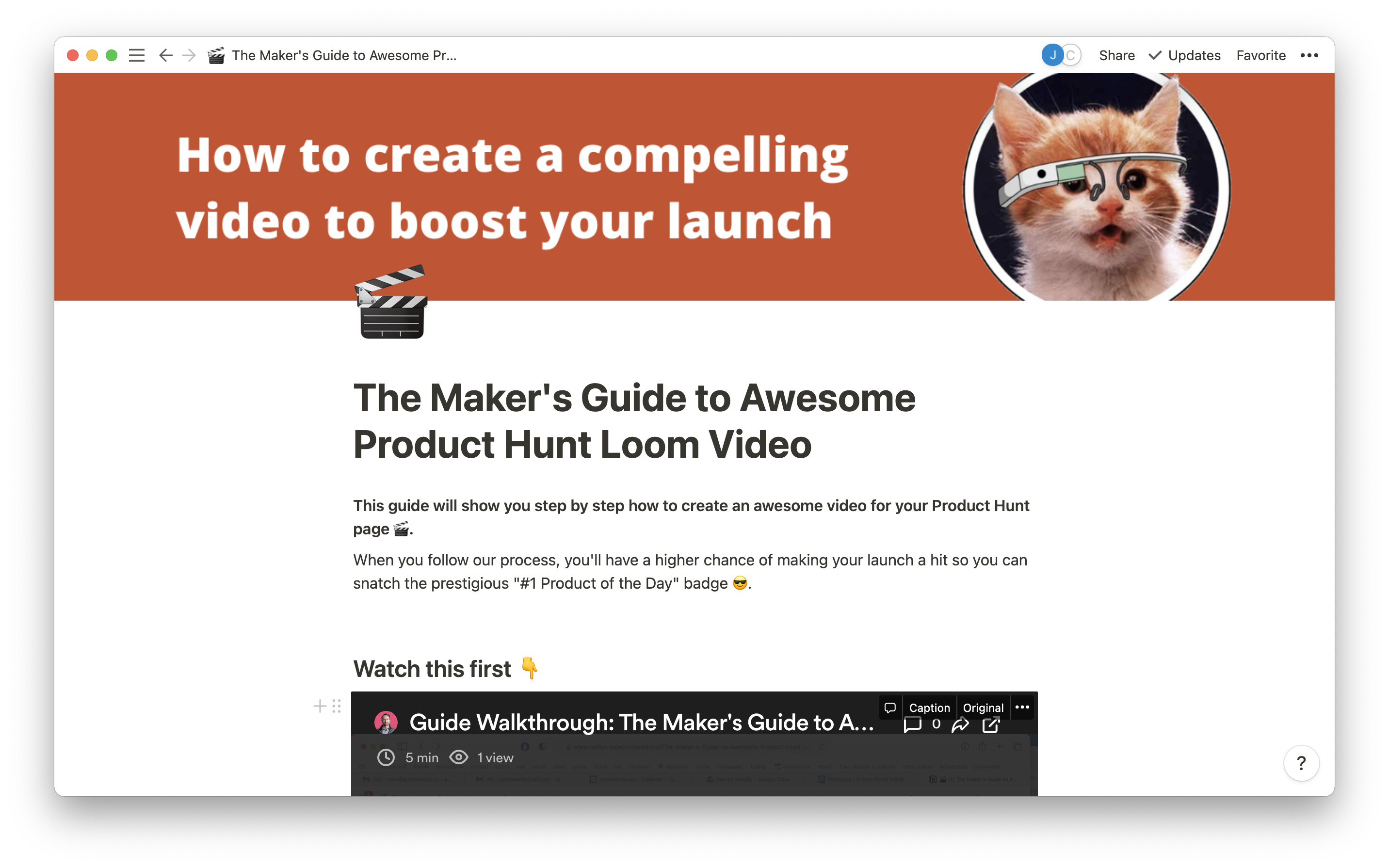 The Guide to Product Hunt Loom Videos gallery image