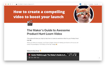 The Guide to Product Hunt Loom Videos gallery image