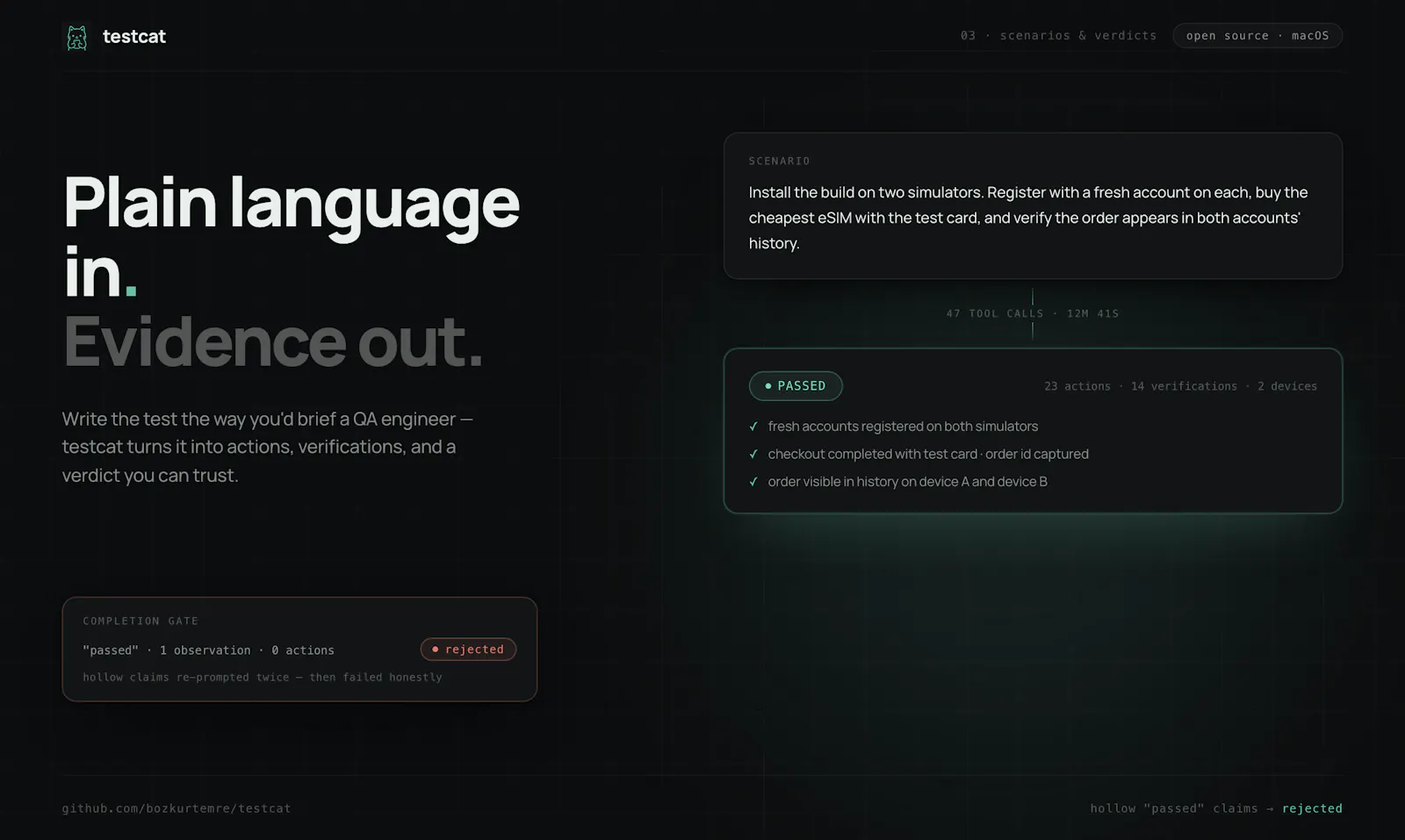 testcat screenshot 4