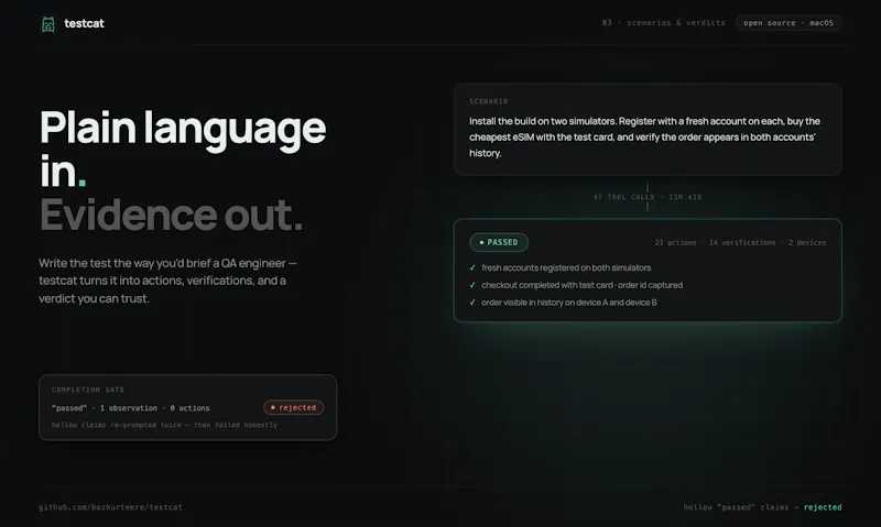 testcat screenshot 4