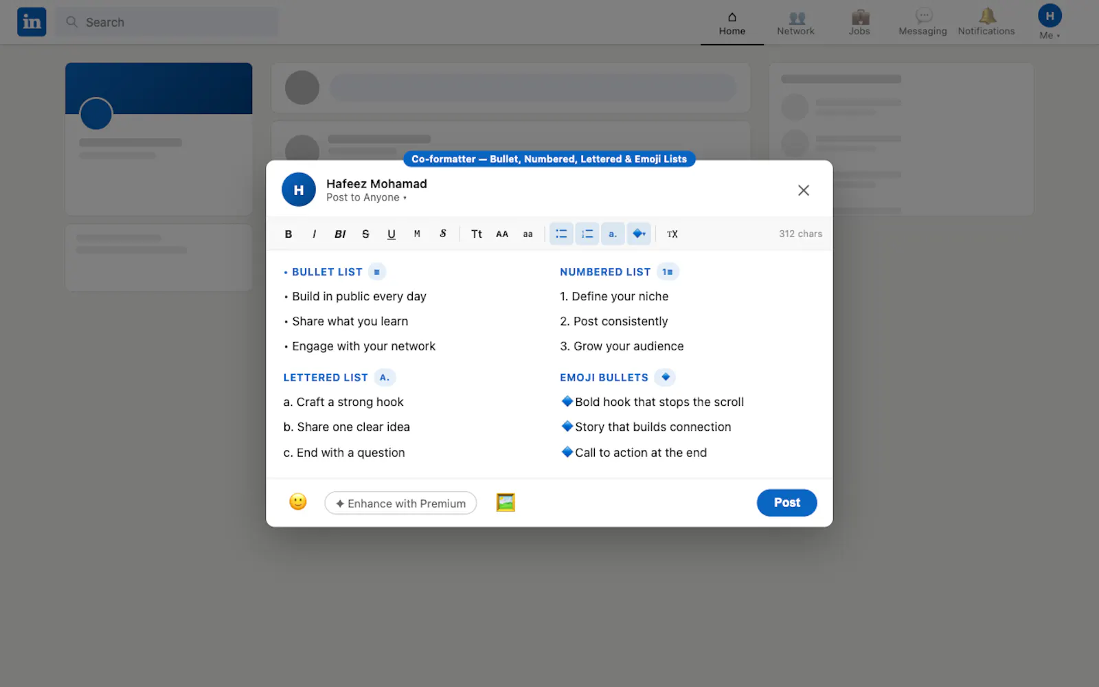 Co-formatter screenshot 3