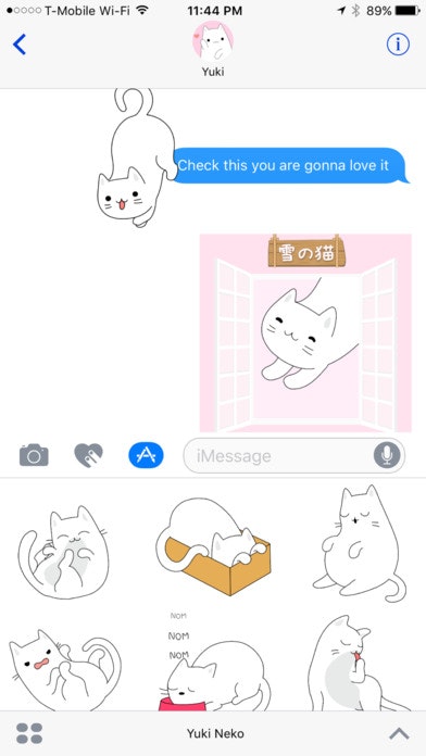 Yuki Neko Animated Cat Stickers gallery image