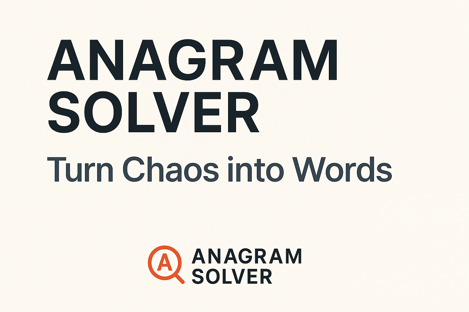 Solve Words Fast with Anagram Solver - Main screenshot showing features and interface