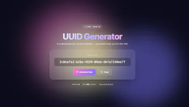 Free UUID Generator Secure UUID gallery image