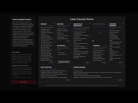 Lean Canvas Game gallery image