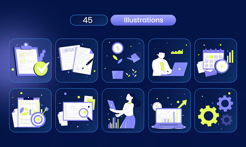 Vertex Visual Toolkit - 200+ Editable Visual Assets | Multiple uses ...