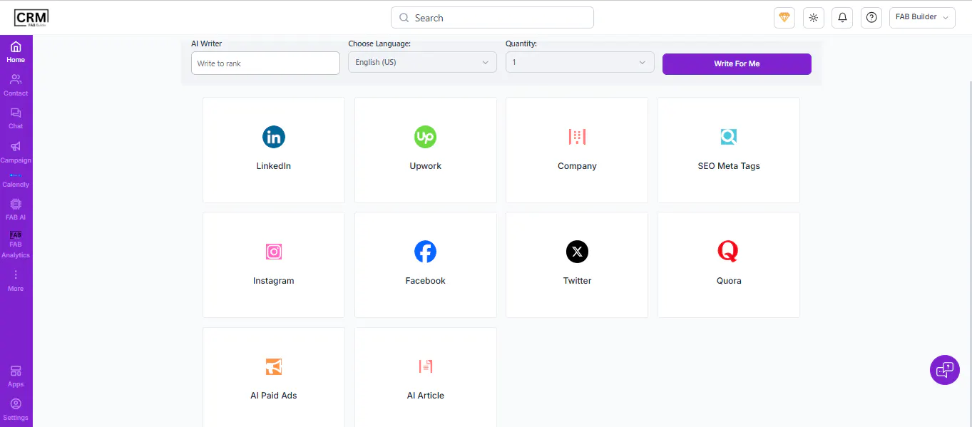 FAB CRM Software gallery image