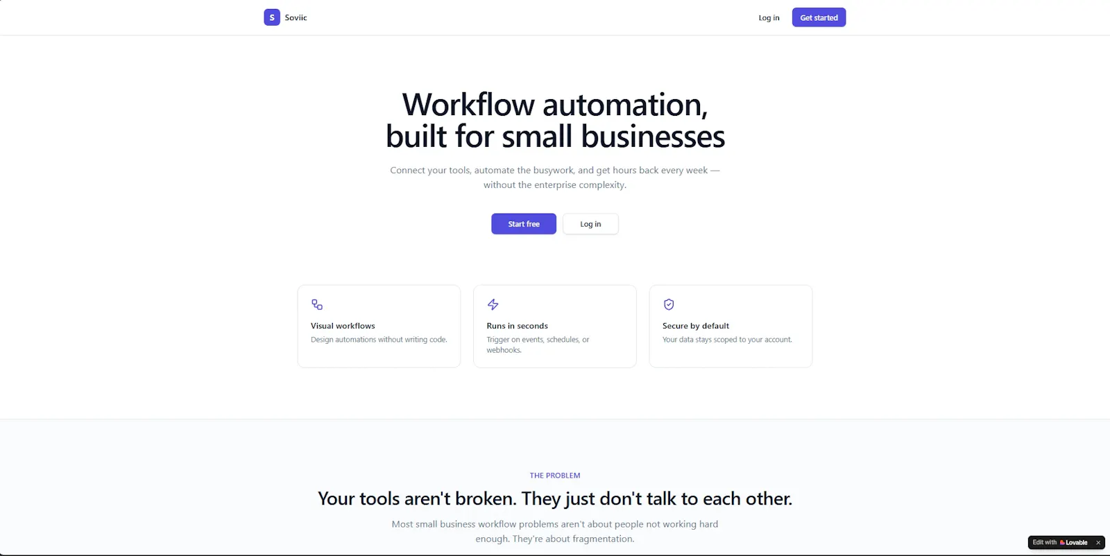 Soviic — Workflow automation for SMBs screenshot 2