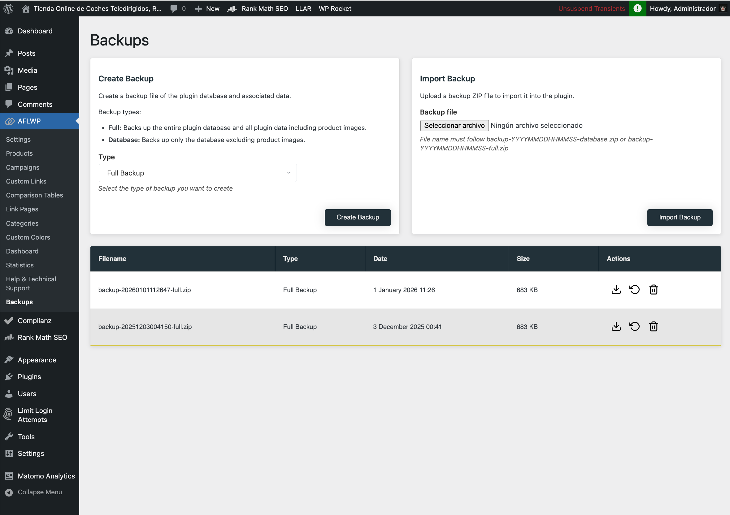 AFLWP - Affiliates Wordpress gallery image