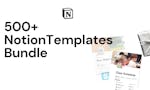 500+Notion Templates for Productivity image
