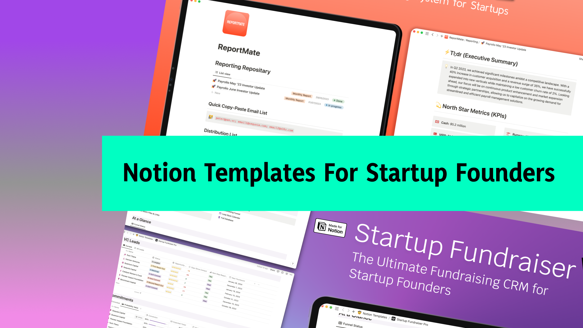 وسائط NotionStartups.com - قوالب فكرة لمؤسسي بدء تشغيل المرحلة المبكرة 2