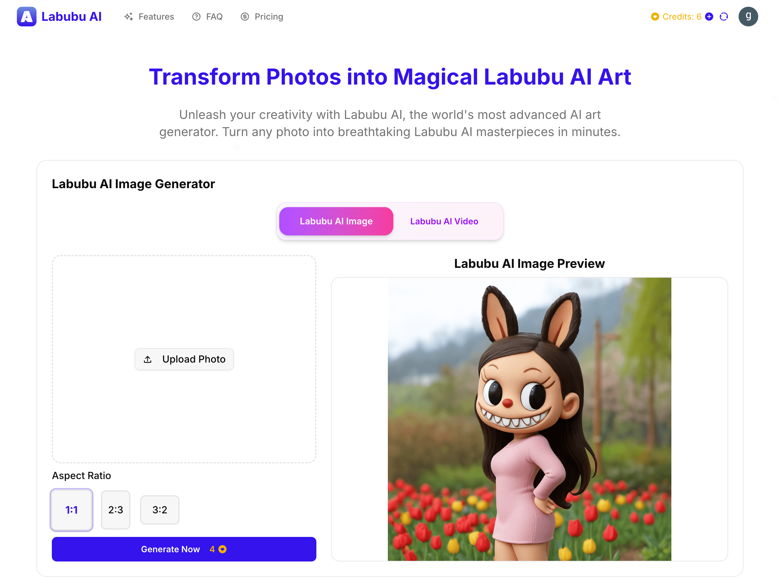 Labubu AI - Transform Photos into Magical Labubu AI Art media 1