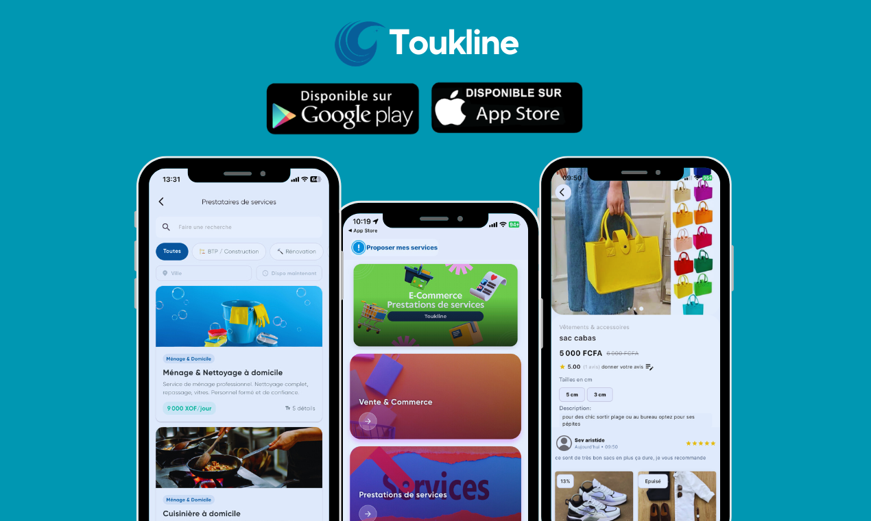 Toukline - Main product screenshot demonstrating key features and user interface