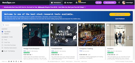 StockAlgos.com - Leaderboard gallery image