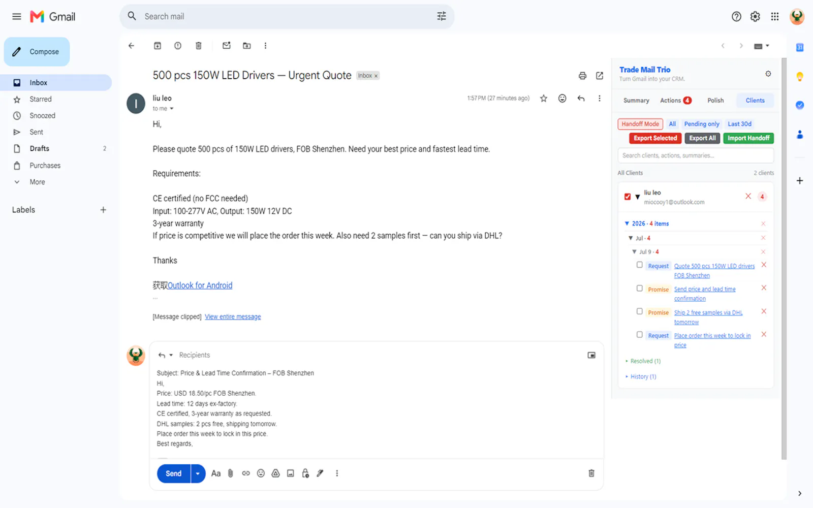 Trade Mail Trio screenshot 2
