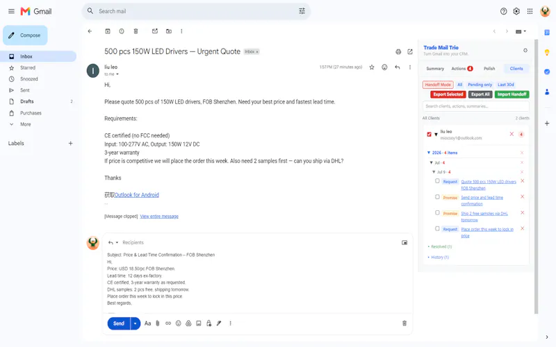 Trade Mail Trio screenshot 2