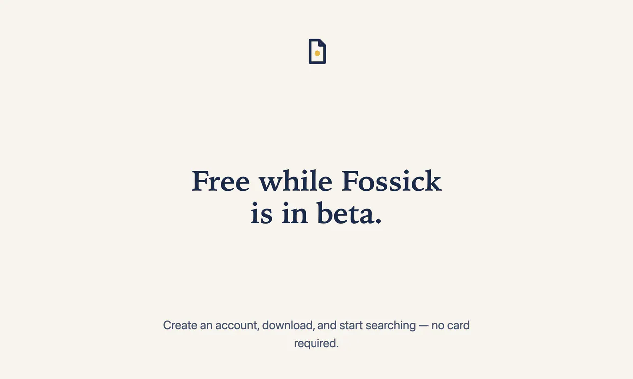 Fossick gallery image