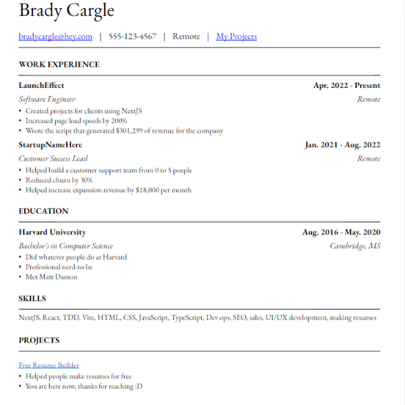 Média CV GRATUIT 2