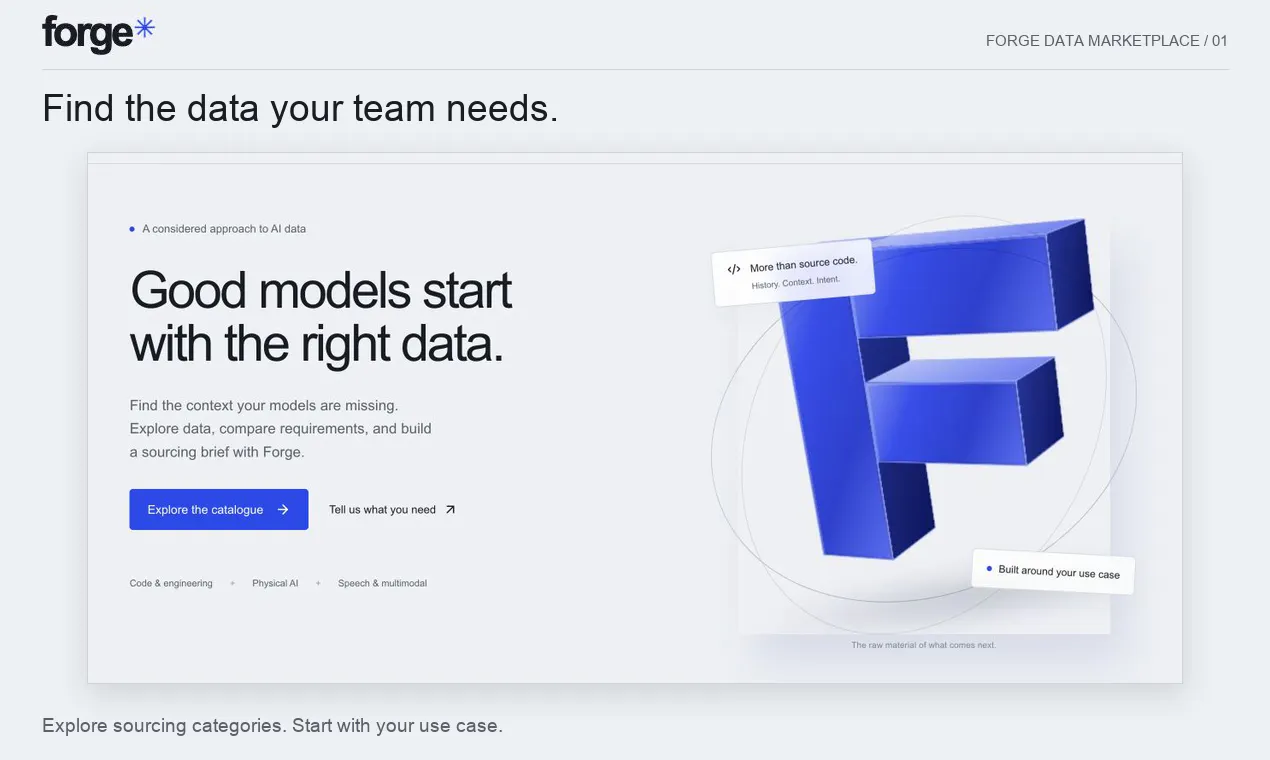 Forge Data Marketplace gallery image